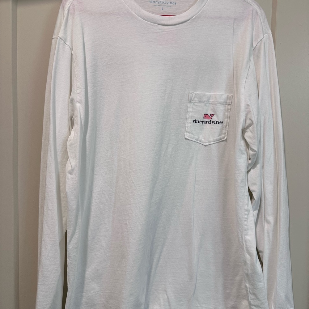 Vineyard Vines Men's White Long Sleeve Shirt